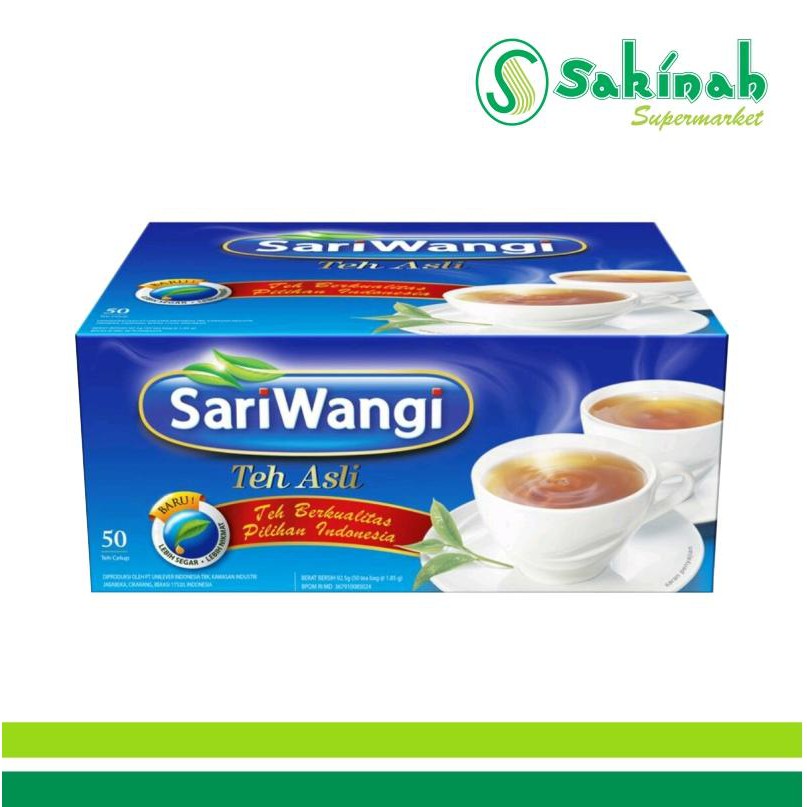 Sariwangi Teh Asli Isi 50 sheets - Teh Celup