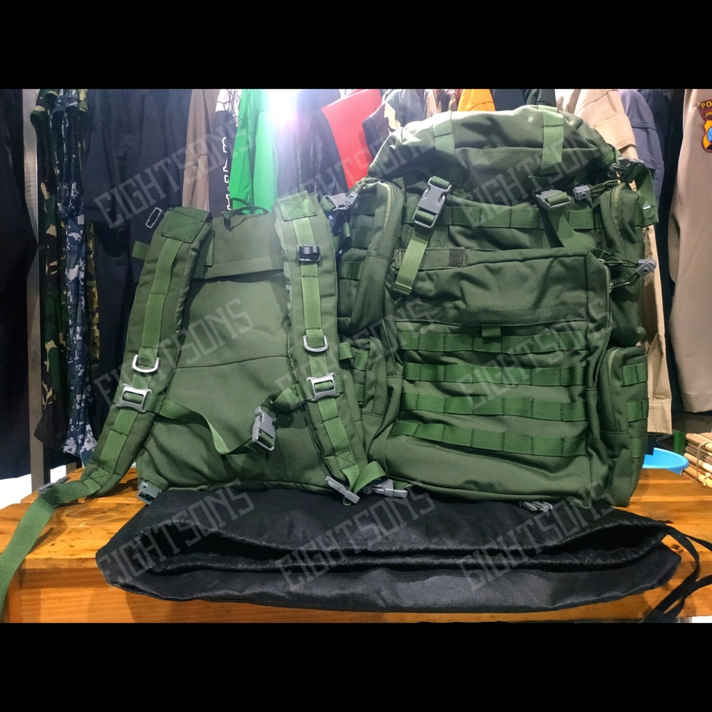 Tas Ransel Raider Kartika Eka Paksi Jatah Original TNI (TERMASUK TAS PUNGGUNG KECIL DAN WATER BLADDE