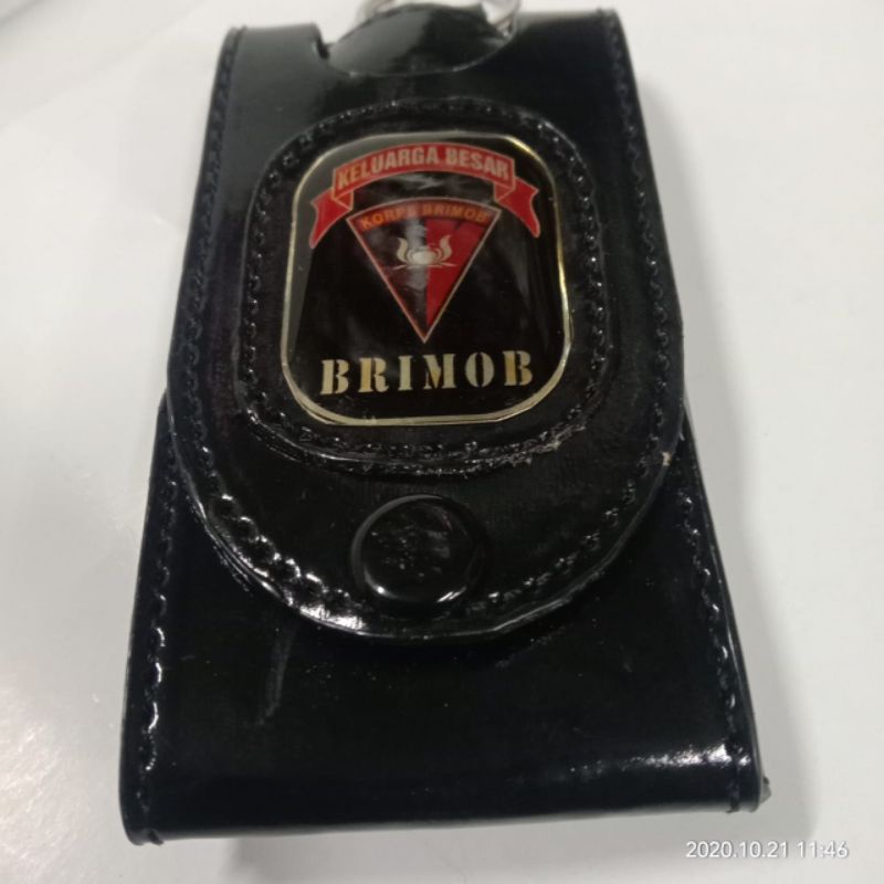 Dompet STNK kulit Brimob | Tempat STNK mobil motor Brimob | gantungan kunci stnk kulit