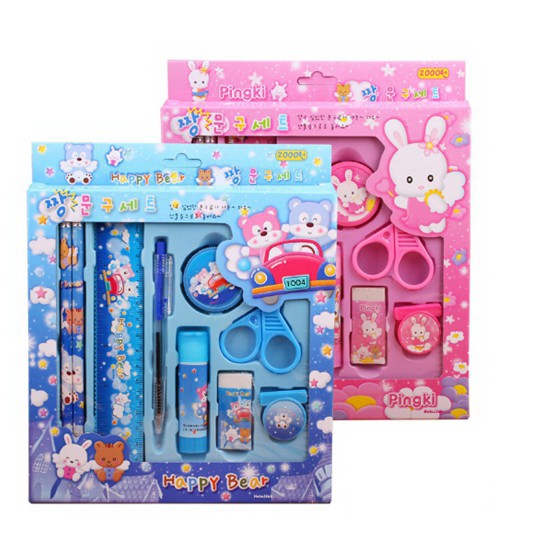

NS 2009 PENSIL SET 2009 Pencil Set Lengkap Alat Tulis Anak 9 in 1 set Alat Tulis Anak Sekolah