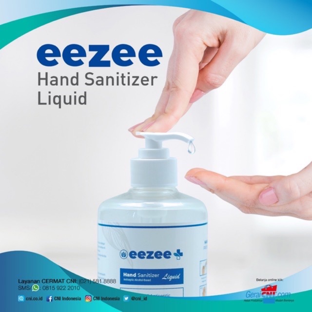 Eezee hand sanitizer liquid produk CNI 500 ml