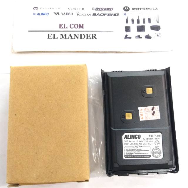 BATRE HT ALINCO DJ A10 W10 W500 ORIGINAL -  BATERAI HT ALINCO ORIGINAL EBP 88 MURAH