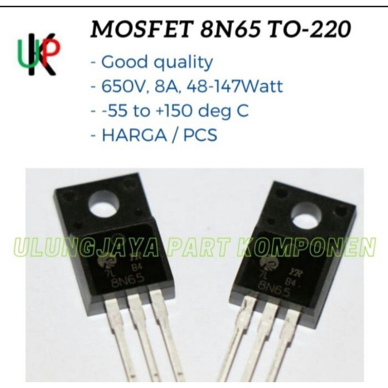 mosfet 8n65 fet 8A 650V