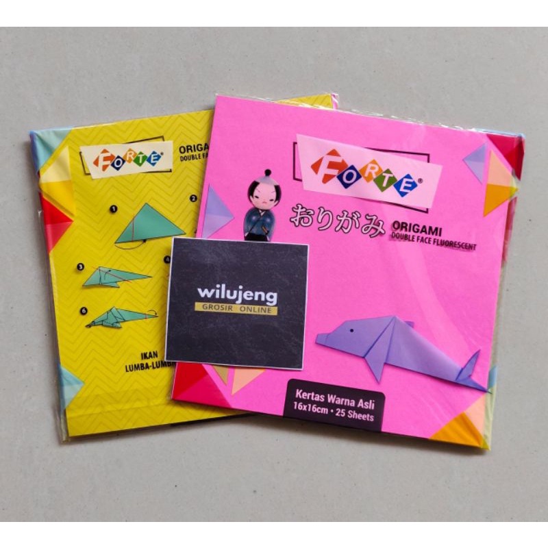 

Kertas Origami 25 lembar Forte 16x16 Double Face (pak) (90gr)