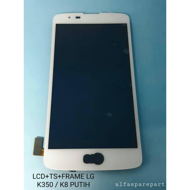 LCD + TS + FRAME FULLSET LG K350 / K8 PUTIH (SMALL)