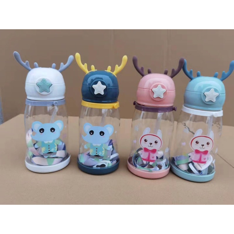 BOTOL MINUM ANAK RUSA TANDUK 700ML Tanduk Rusa NEW Cute Imoet / Botol BPA Free TEMPAT MINUM ANAK MURAH UNIK-2