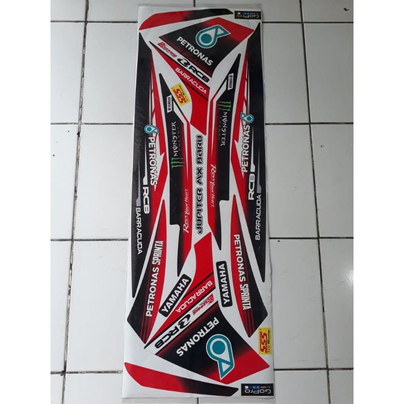 striping variasi Jupiter MX new Petronas merah