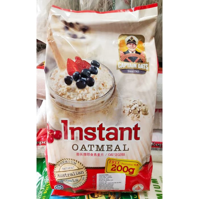 

Sereal Captain Oats Instant Oatmeal Natural Australian Oats