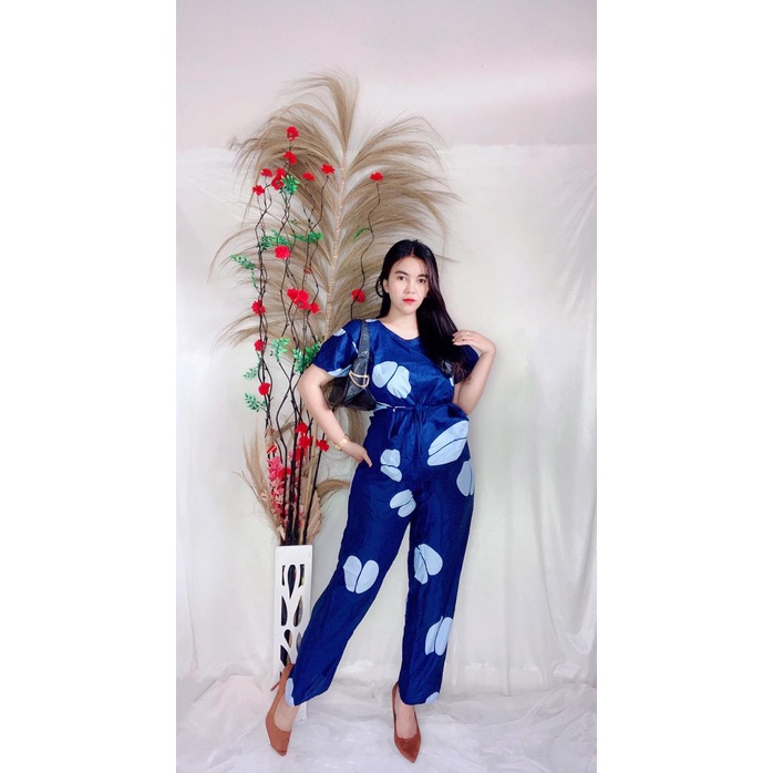 Daster Babydoll Panjang Bali-BD - KOPI NAVY