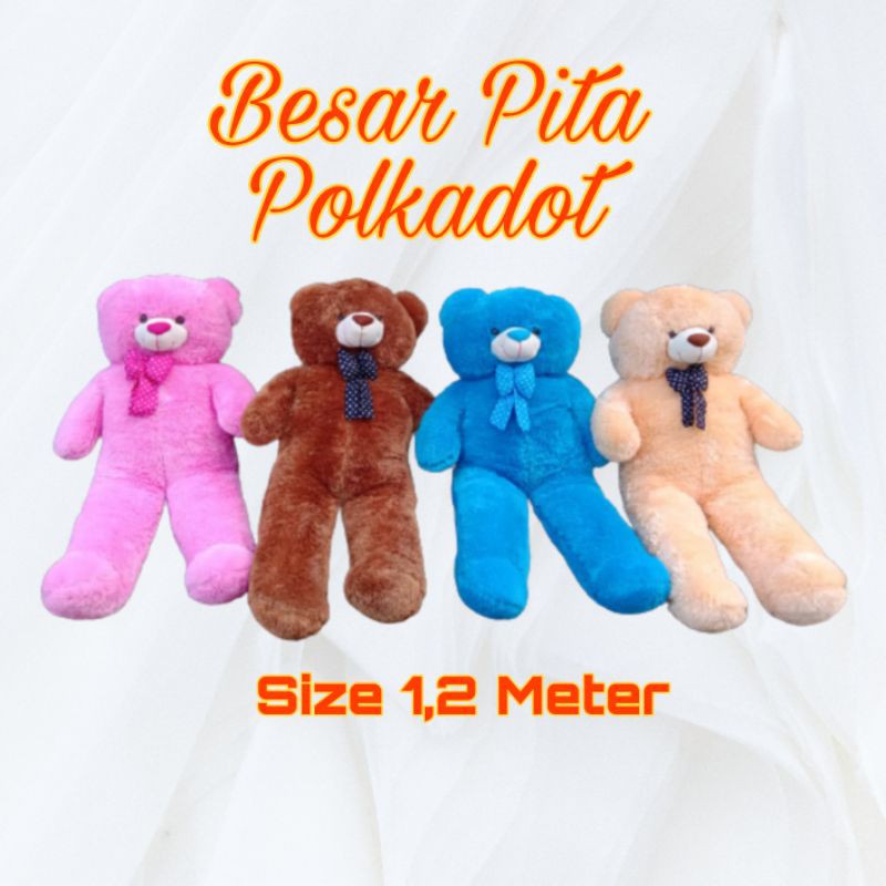 Bear Pita Giant 1,2 meter, Boneka Jumbo Murah, Boneka Bear Jumbo