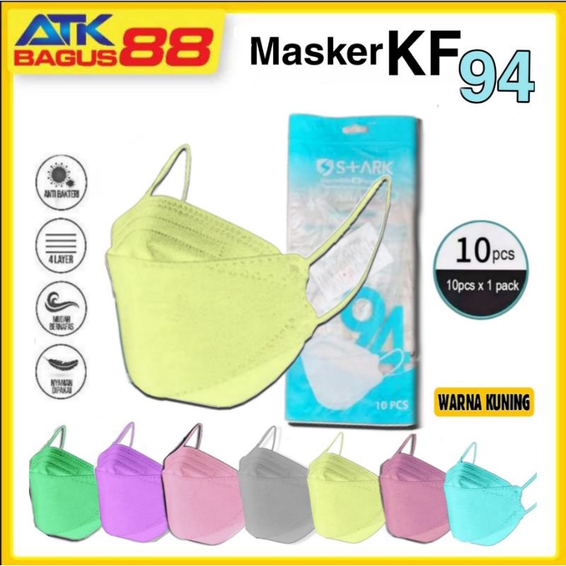 10pcs / masker kf94 macam warna termurah