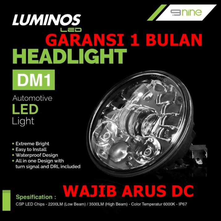 Lampu Led Depan Motor 9Nine Luminos Daymaker Custom Harley 5.75 Inch Diskon