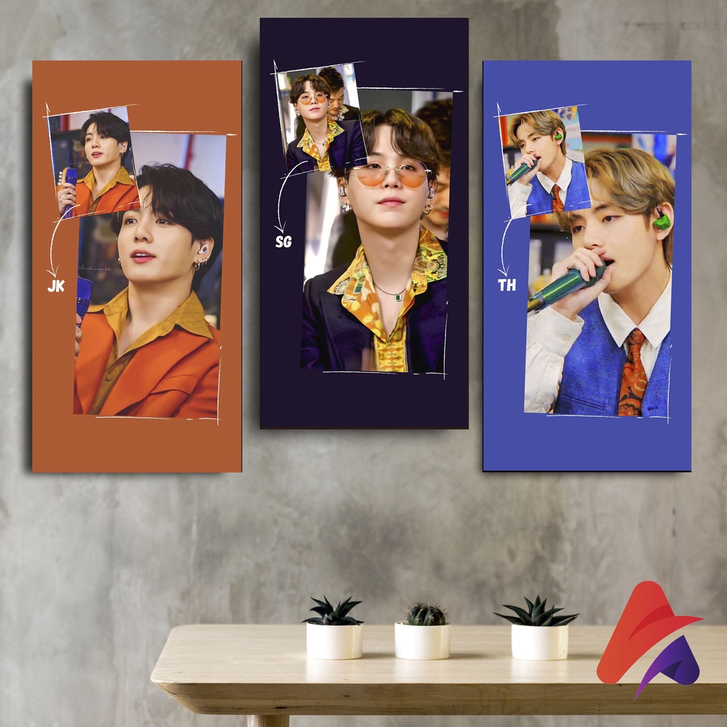 HIASAN DINDING BTS FESTA 10X20 CM WALLDECOR PAJANGAN POSTER HIASAN KAMAR DEKORASI KAYU KPOP BTS KPOP