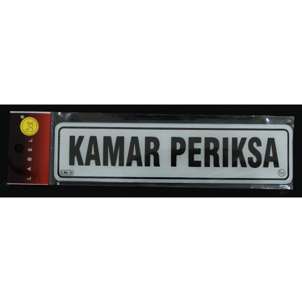 

Label Akrilik Kamar Periksa