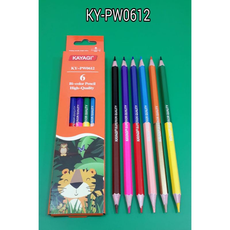 

Pensil warna kayu kayagi Twin12wrn (6btg)