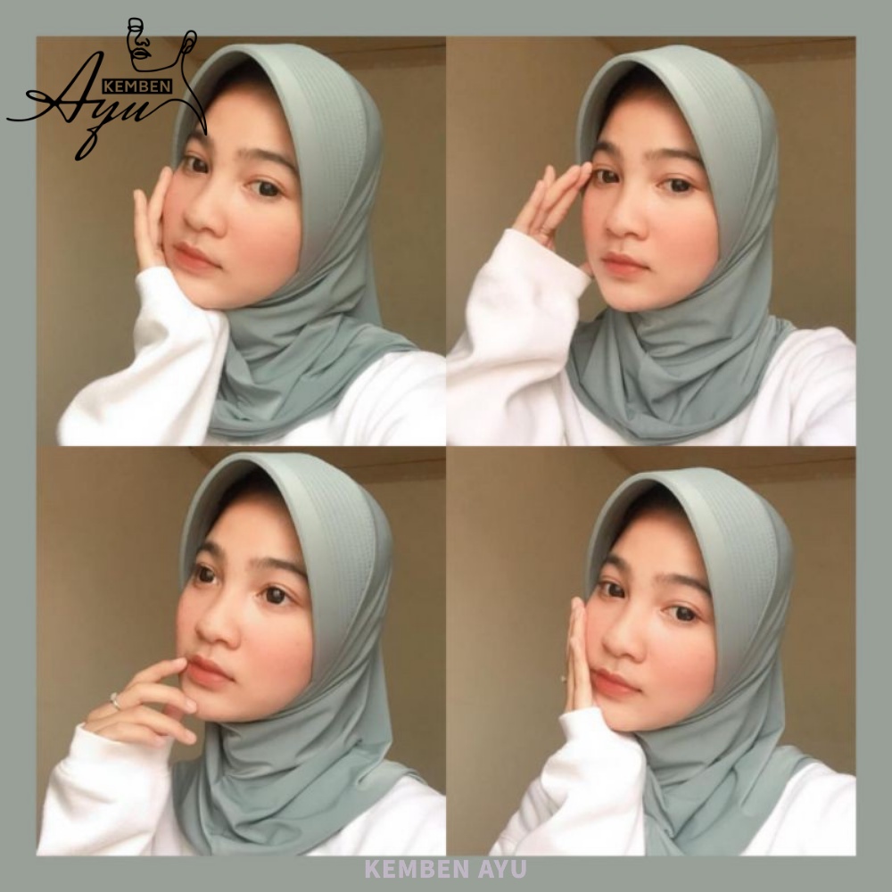 Jilbab Hijab Sport Langsungan Jersey Premium Kerudung Olahraga Instan Krudung Jaman Sekarang Bergo Futsal Cewek Polos Sporty Volly Lari Voli Senam Murah Jersy Menutup Nutup Dada Kaos Warna Cream Putih Pink Muda Import Kurung Pet Tebal Seport Olah Raga Pad-6