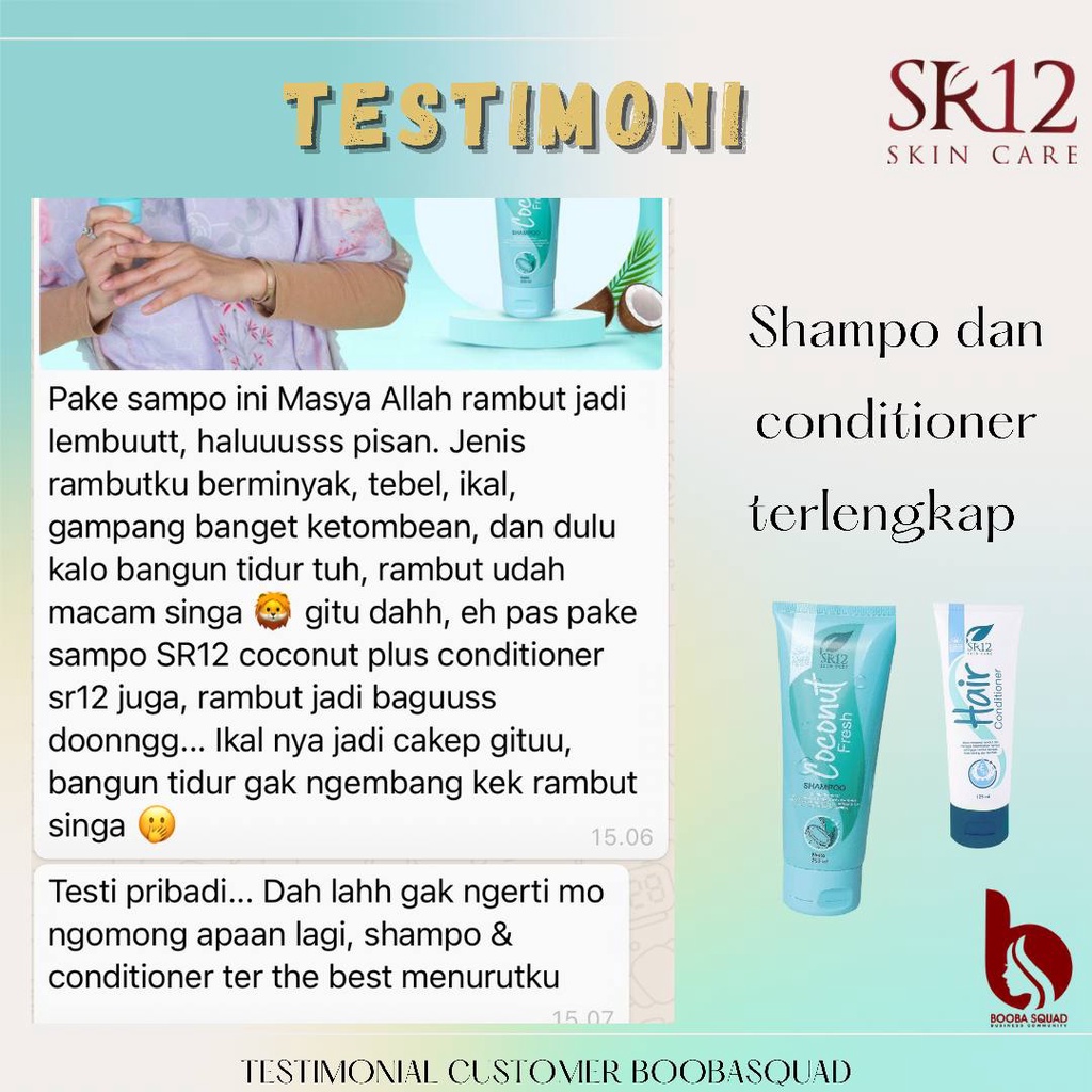 SR12 Coconut Fresh Shampoo Anti Ketombe