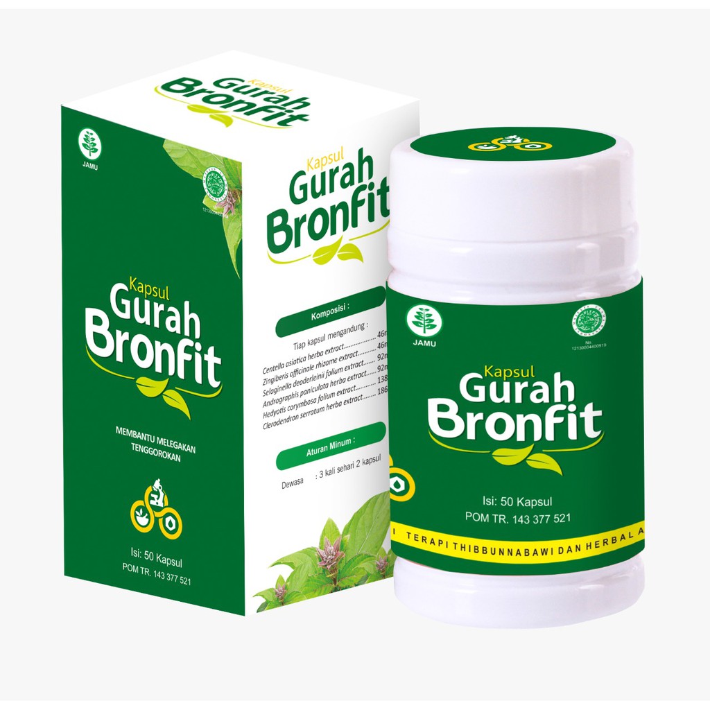 Gurah Naturafit (Bronfit) 100% Original (ISI 50 KAPSUL)