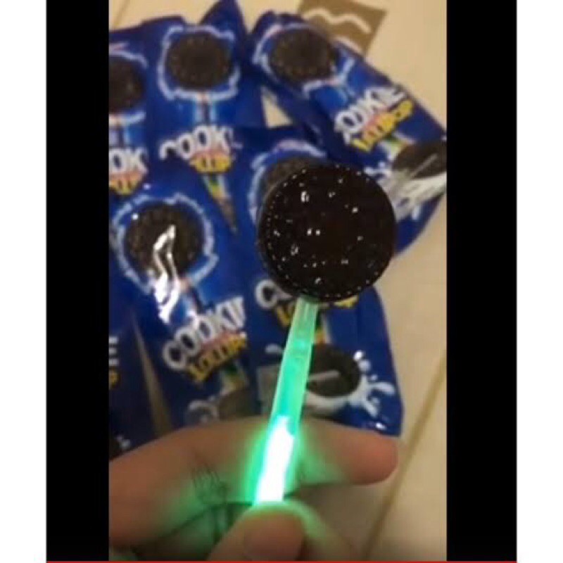 PERMEN COOKIE LIGHT LOLLIPOP / PERMEN NYALA / PERMEN OREO