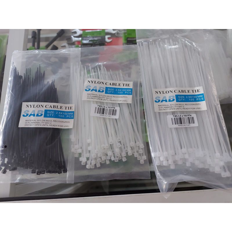 Cable  Ties Kabel Tali Serut  Nylon 20cm