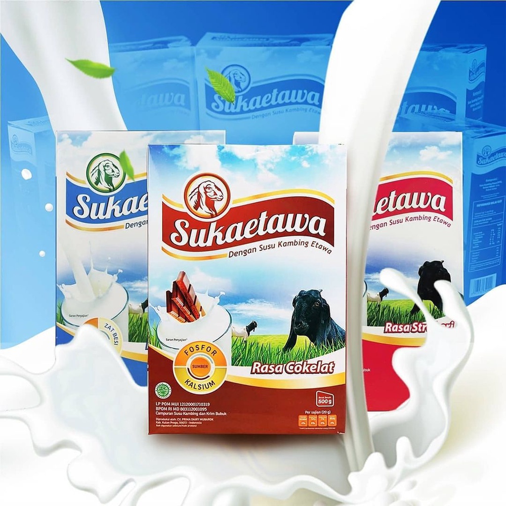 

ORIGINAL Sukaetawa 500gr | Susu Kambing Etawa Aneka Rasa untuk Kekuatan Sendi & Tulang