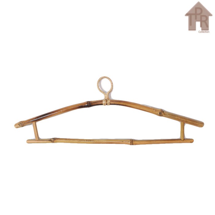 Bambu - Gantungan Hanger Baju Cendani Natural - Antik