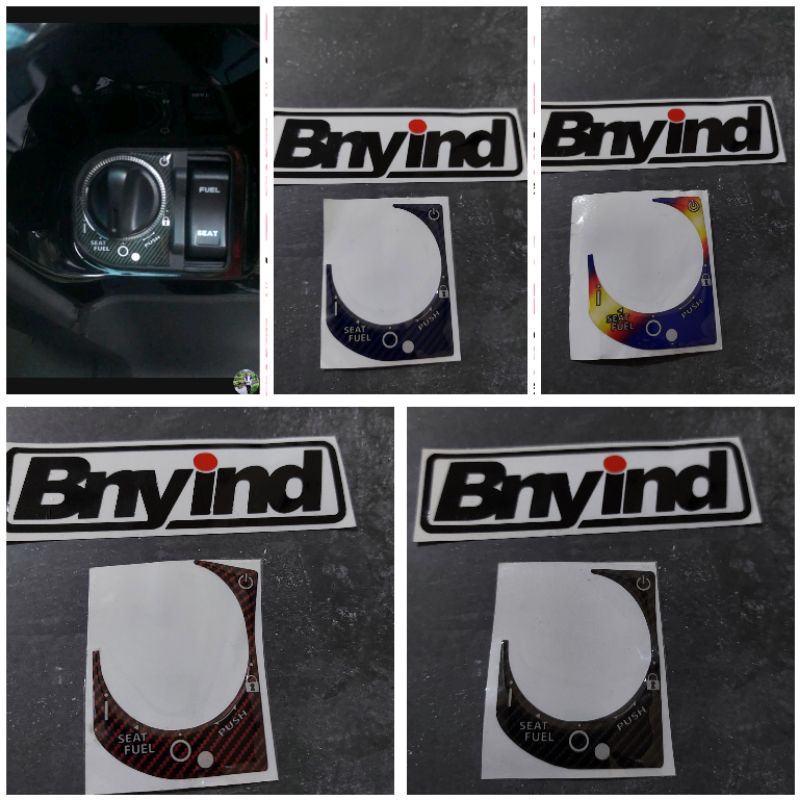 STICKER EMBLEM TUTUP KUNCI KONTAK HONDA PCX 150 ADV 150 TIMBUL