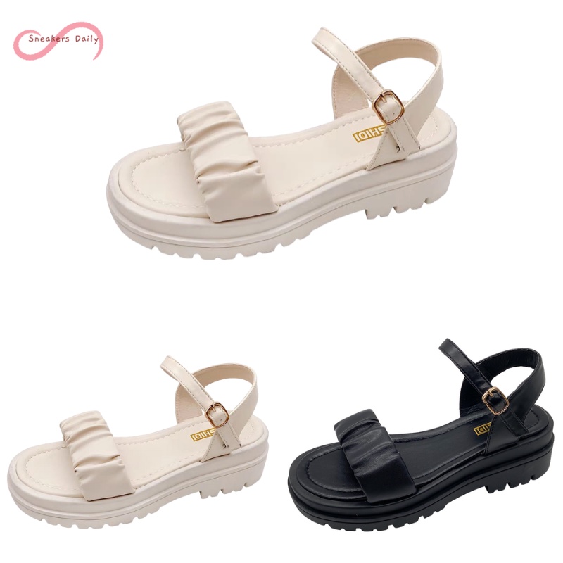 COD Sneakersdaily LX2 Sandal Wanita Wedges Korean Style Elegant Sandal