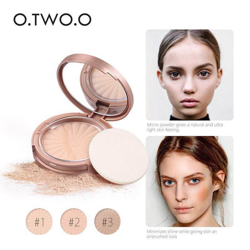 O.TWO.O 8 Colors Pressed Powder Faces Powder Brightening Long-lasting