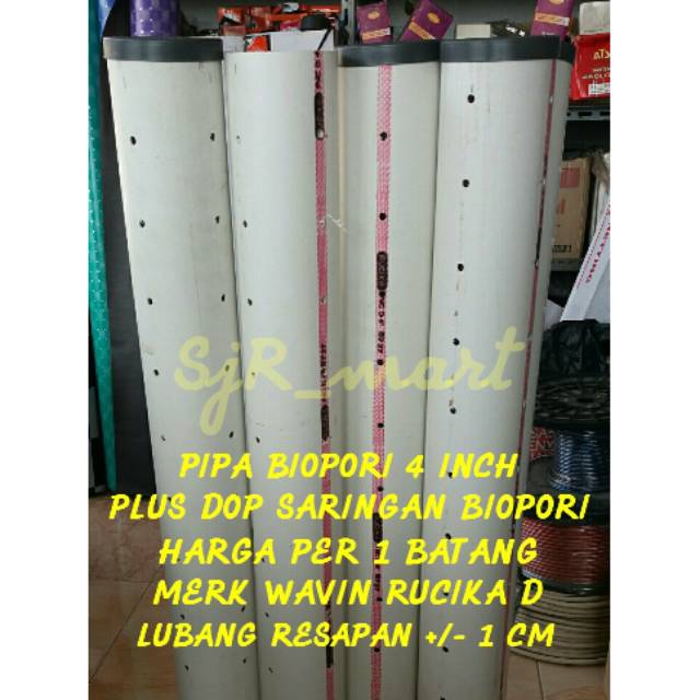 PIPA TUTUP BIOPORI 4 INCH 40 CM / CASING BIOPORI PIPA BIOPORI / PIPA RESAPAN BANJIR