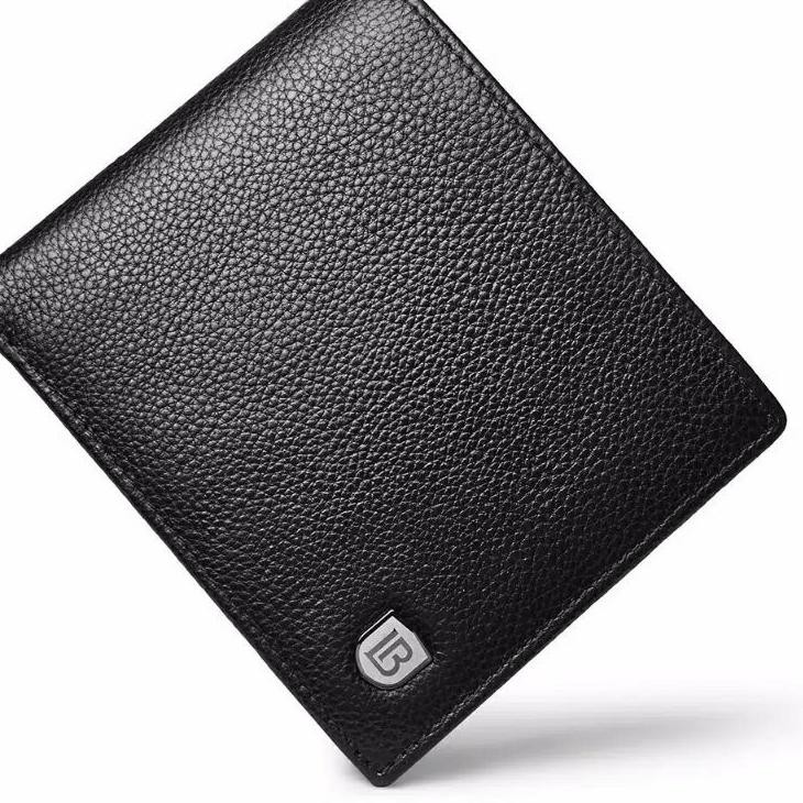 Bostanten ikat pinggang pria kulit asli dan dompet kulit asli paket T01Q