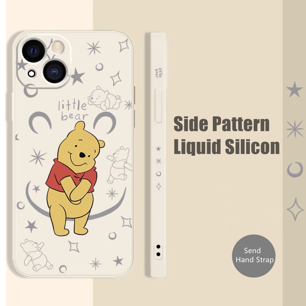 Soft Case Motif Kartun Beruang Pooh Untuk Iphone 13 12 11 Pro Max X Xs Max Xr 7 8 Plus Se2020