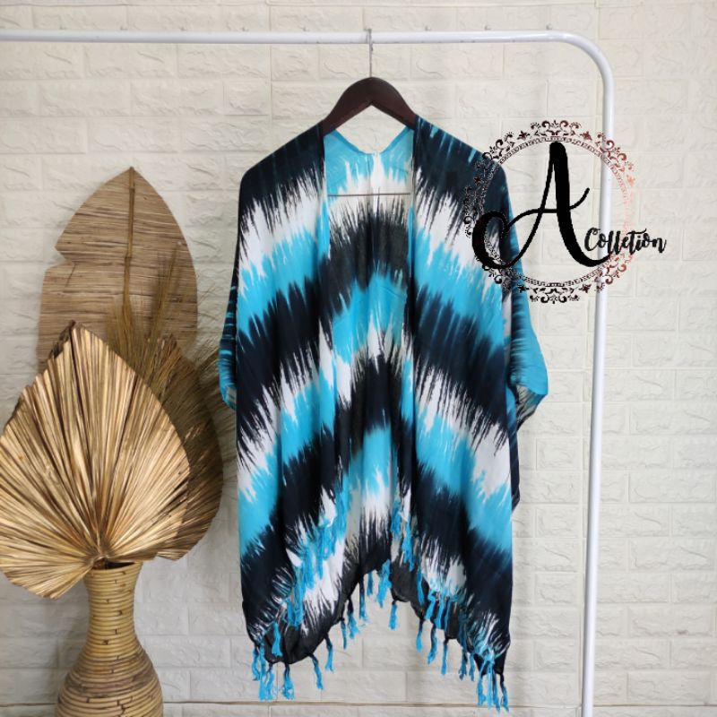 Cardigan Tye Dye Bali Auter Motif Serat