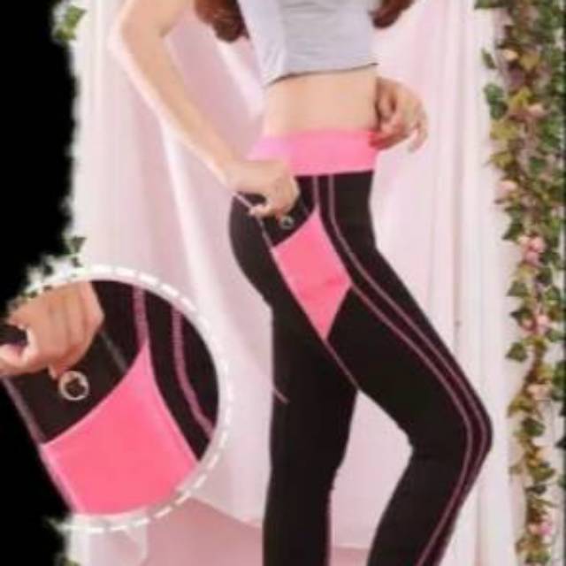 Megasari,celana legging bahan spandek