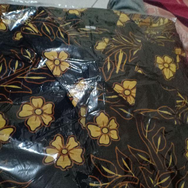 Bswart Batik Hrb026 Kenongo Hem Pendek Padi Pekalongan M L Xl Batik Pria Murah Modern Grosir