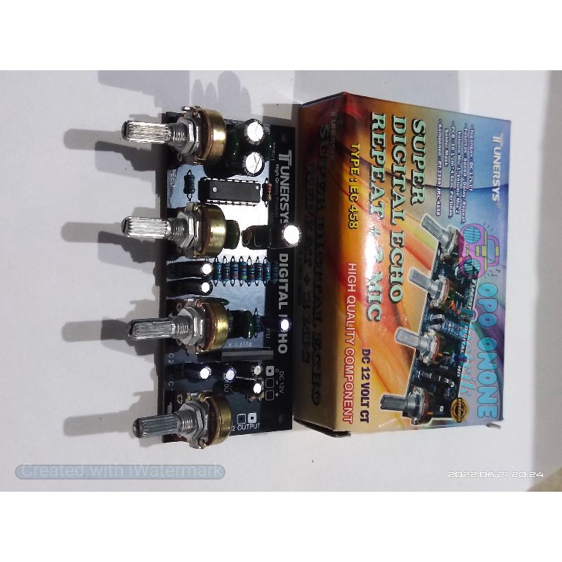 kit echo super digital echo repeat 2 mic