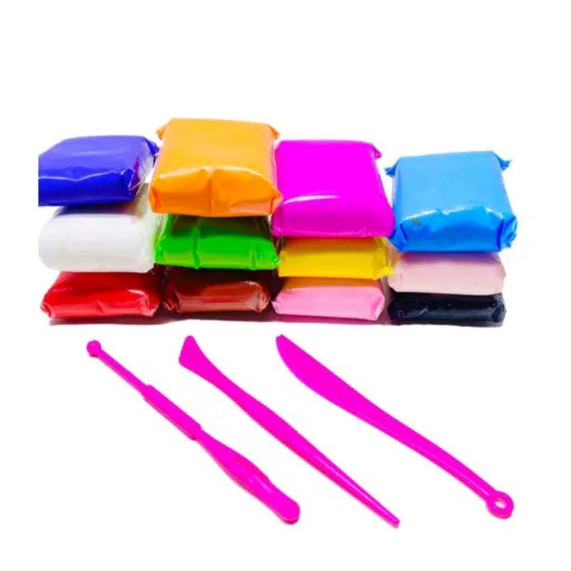 Clay Mainan Anak isi 12pcs Mainan Edukasi