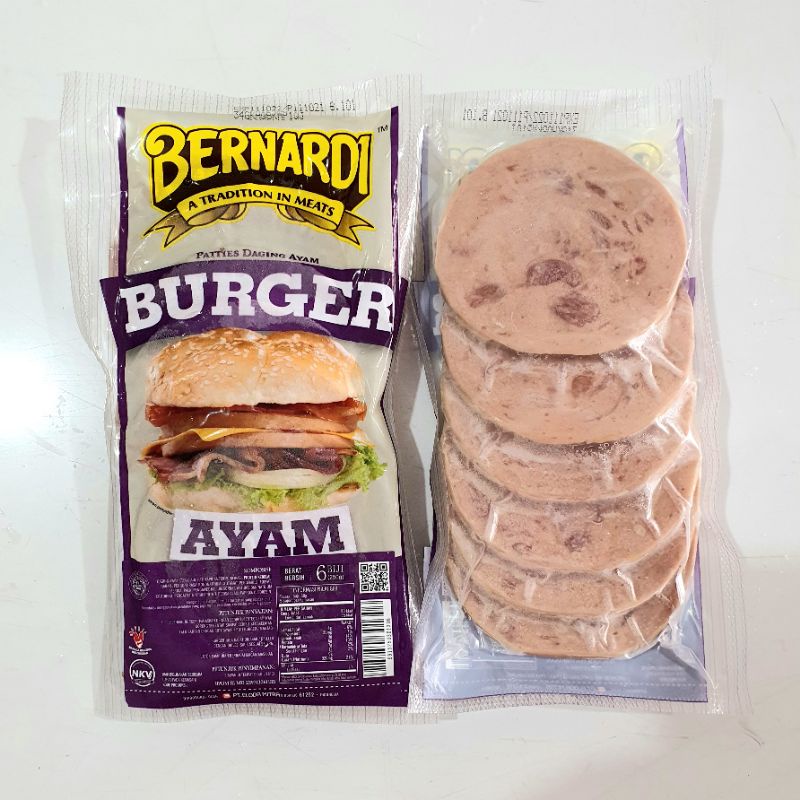 Bernardi Daging Burger Slice Ayam 250g