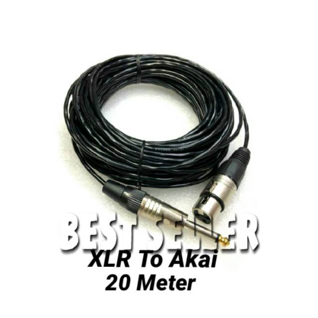 Kabel CANARE Mic 20 Meter XLR To Akai Ukuran Kecil