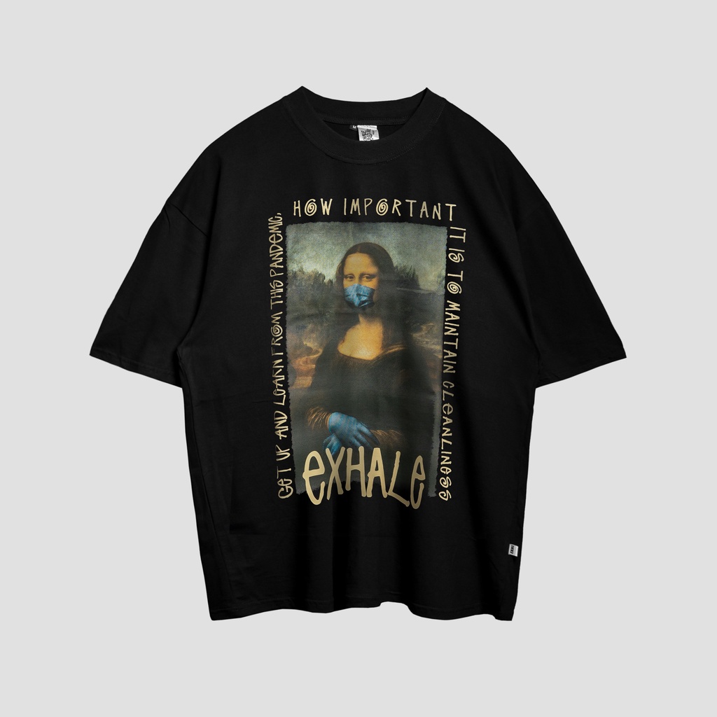 Exhale Tshirt Mona Black Oversize