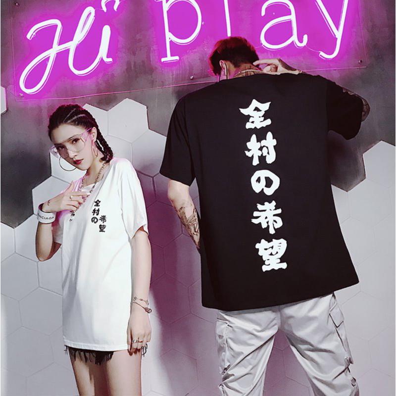 Gaya jepang ZO Kaos Couple Harapan seluruh desa pendek Gaya jepang ZO Kaos Couple Harapan seluruh desa pendek
