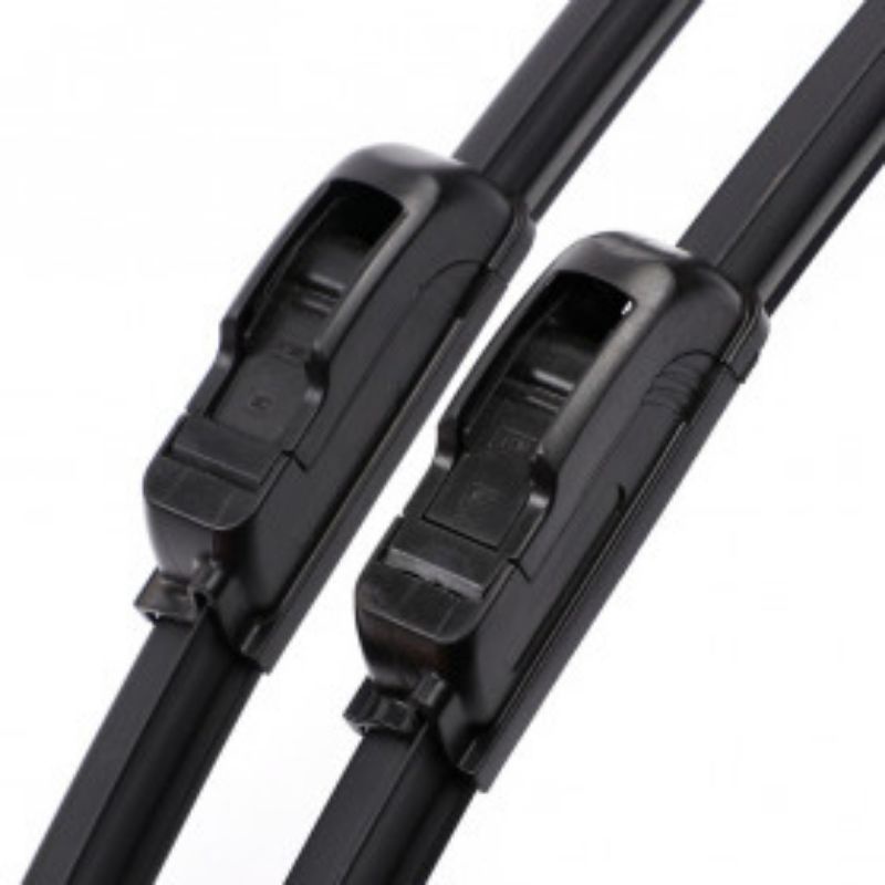 Wiper Blade Kaca Mobil Frameless U Shape Hook  - FLY-078 - Black