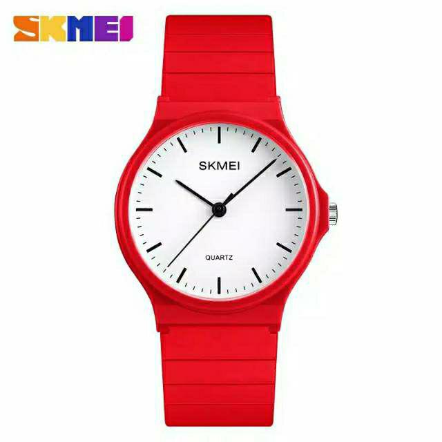 Jam SKMEI 1419 original ladies watch bergaransi free paper box-Red