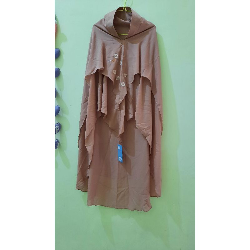 khimar bordir sisesa katun NWT