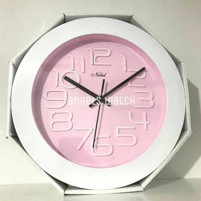 Jual Jam Dinding Nobel 566 Diameter 31 Cm - Pink Terbatas