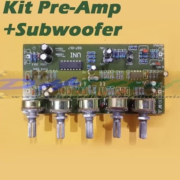 Kit Tone Control + Subwoofer Lm 324 Jrc 4558 + Mic Dhtron92 Juara
