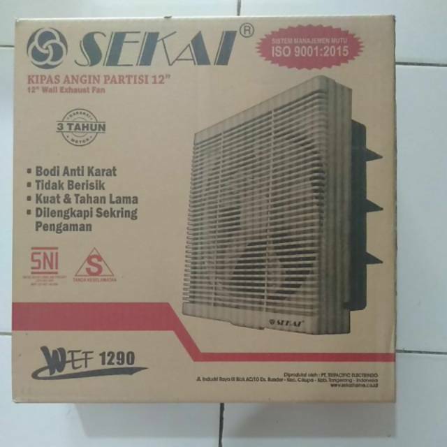 Exhaust Dinding 12 Inch Sekai WEF 1290 / Exhaust Fan