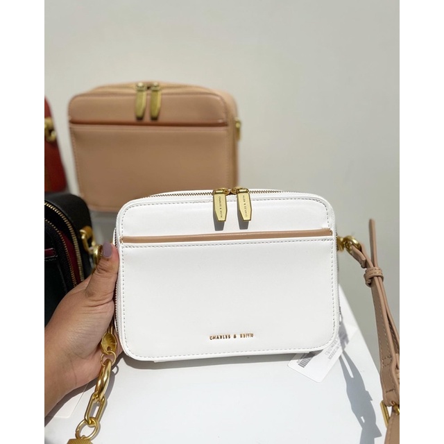 Tas Wanita Double Zip Crossbody Bag SALE