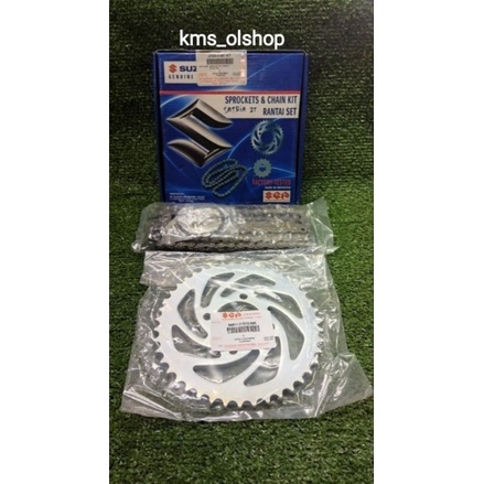 Gearset Girset Paket Gear Gir Rantai Set Suzuki Satria 2T Original 27000-21861-KIT
