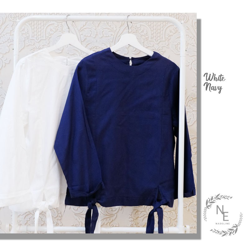 BAJU ATASAN BASIC BLOUSE WANITA MUSLIM & CASUAL - NANA TOP-2